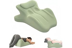 Myyixilau Memory Foam Leg Pillow, Multifunctional Prone Position Pillow, Bedside Reading Backrest Pillow (Green)