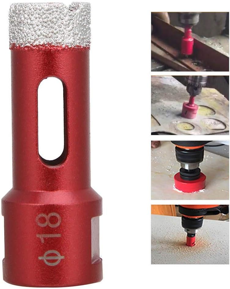 2Pcs Diamond Hole Saw Bits for Ceramic Tiles - 18mm Tile Drill Bit with M14 Female Thread, Compatible with Angle Grinders - Image 4