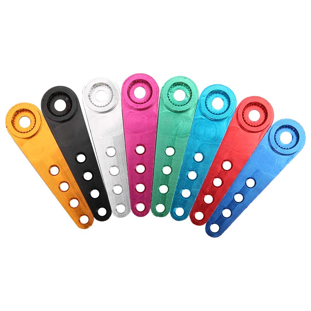 Tbest RC Servo Aluminum Alloy Servo Arm, 8 Colors, Fit for futaba / JR, Model Car Accessories