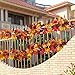 Sunm boutique 2 Pcs 5.9 ft/Piece Artificial Maple Leaf Garland, Fall Maple Garland, Hanging Fall Leave Vines Hanging Plants for Indoor Outdoor Autumn Door Fireplace Thanksgiving Festival Dinner Party