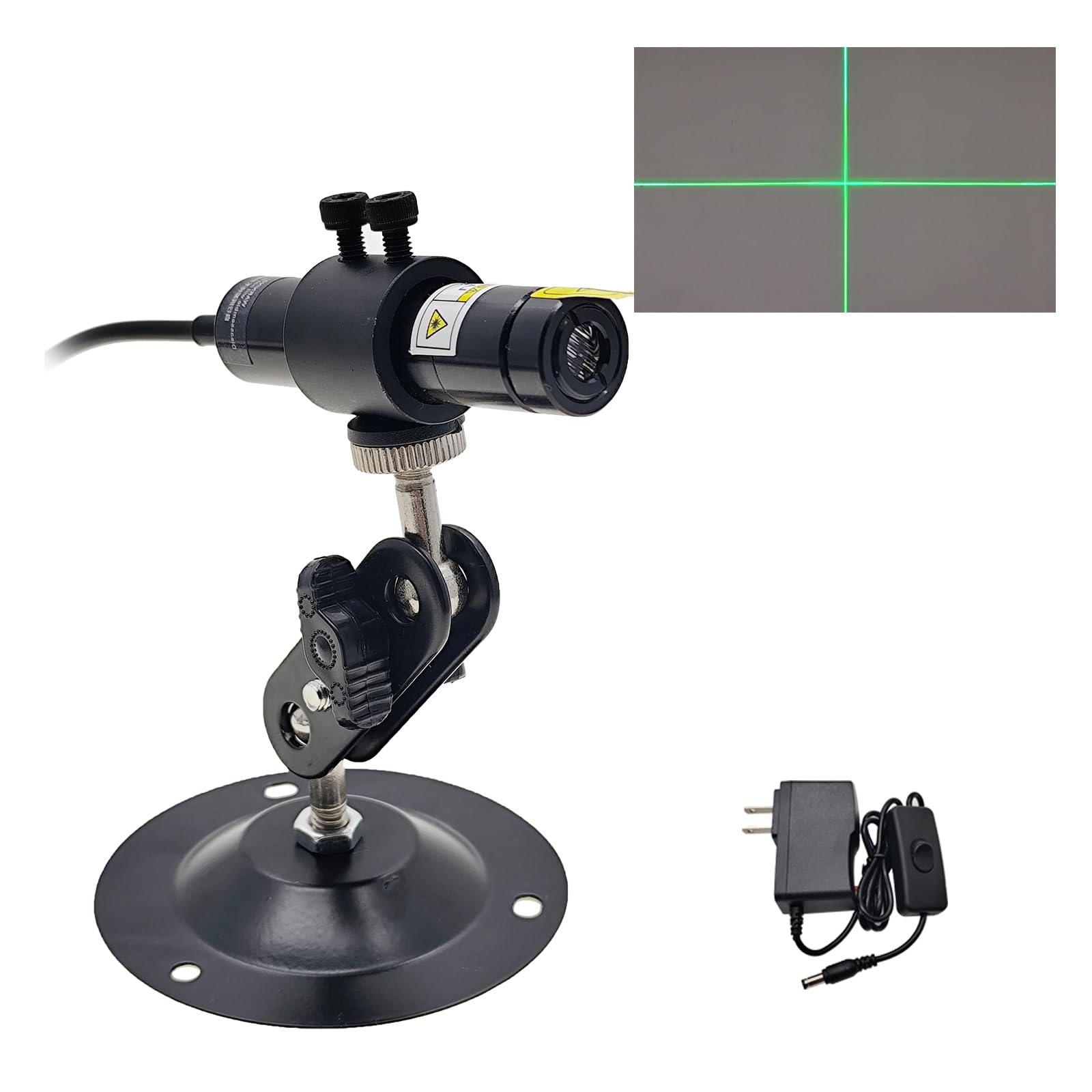 Photo 1 of 520nm Green Light Cross Module Focusable Locator Generator Placement Position Guide for Cloth Fabric Heat Press Screen Printing Wood Stone Alignment 16mm