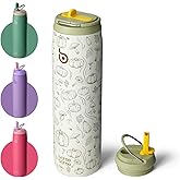 BOTTLE BOTTLE Stainless Steel Water Bottle with Straw Lid and Handle 32 oz Vacuum Insulated Cup for Sports Travel Gym Hiking,Leak-Proof Wide Mouth Water Bottles for Men and Women,pumpkin