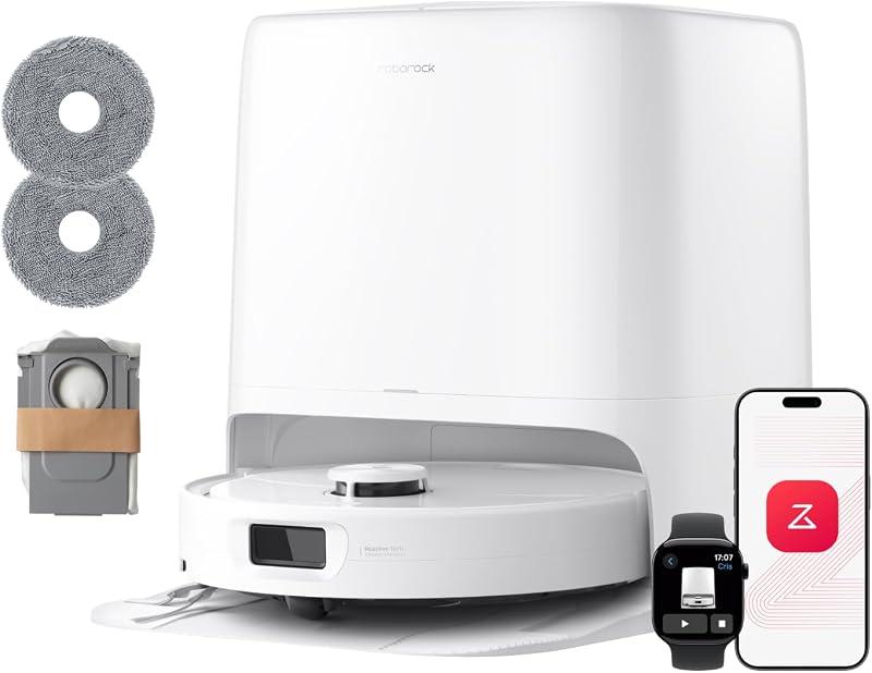 Qrevo 2 Pro Set Robot Aspirapolvere Lavapavimenti 25.000Pa, Bianco