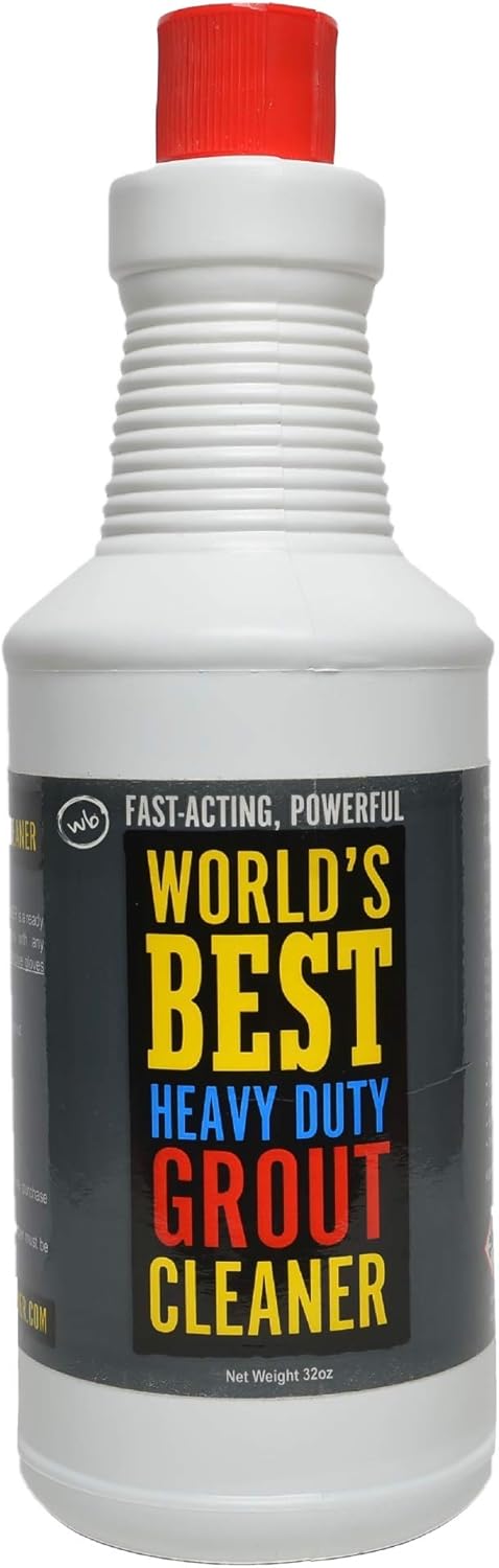 IT REALLY WORKS! World's Best Heavy Duty Grout Cleaner - Easy and Safe To Use on Ceramic and Porcelain Tile - Destroys Dirt and Grime With Ease - Safe For Colored Grout: Health & Personal Care