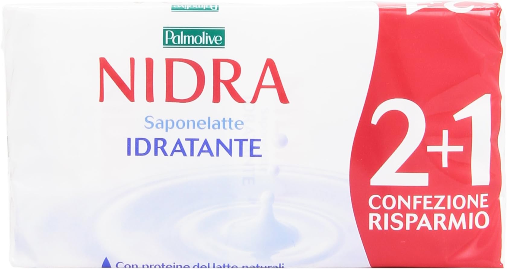 Palmolive Moisturising Nidra – saponelatte, Enriched with Milk Proteins – Pack of 3