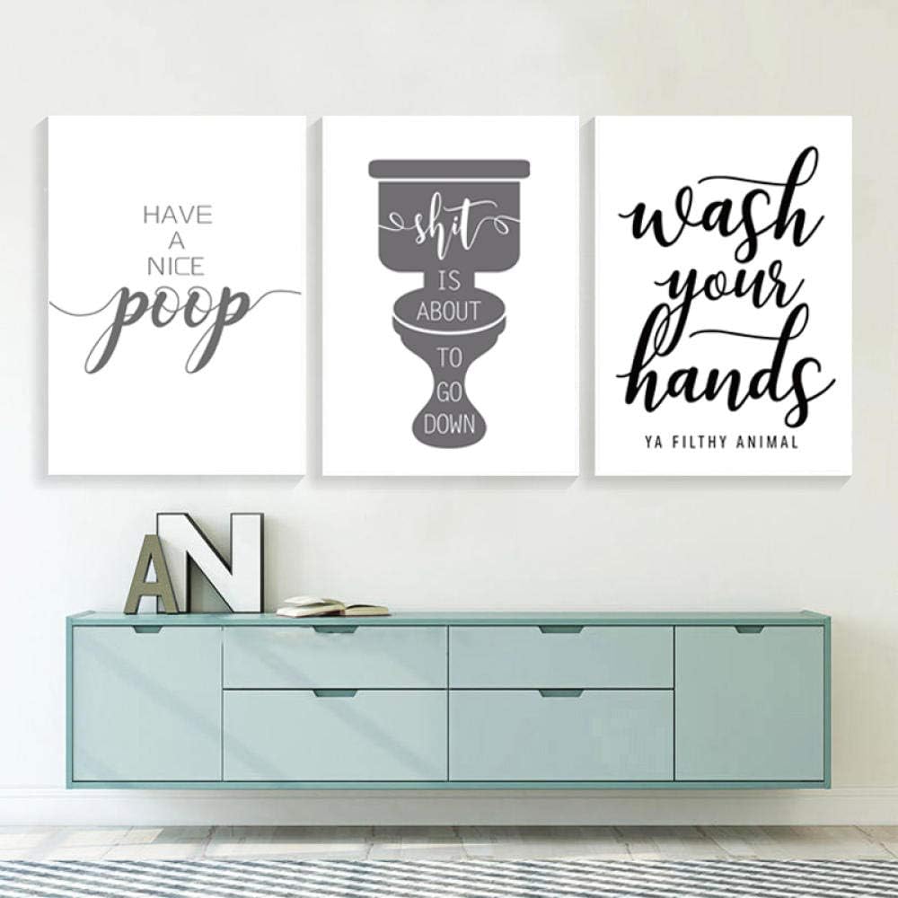 Cartel de baño, carteles decorativos de baño, impresiones, lienzo