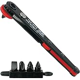 Engineer DR-55 Low Profile Right Angled Ratchet Screwdriver | 22mm, Compact Offset Driver, Ratcheting Action, For Tight &amp; Confined Spaces, Accepts 6.35mm Hex Bits, ROHS Compliant