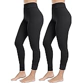 ZLLW Winter Warm Fleece Lined Leggings for Women,High Waisted Thick Thermal Velvet Tights