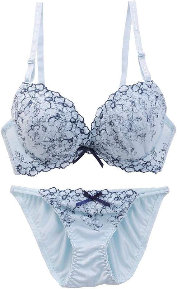 Amazon エクラ Eclat フラワーチュール ブラジャー ショーツ セット Abcd 盛りブラ 谷間ブラ 小さいサイズ セット 通販