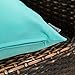 MIULEE Pack of 2 Decorative Outdoor Waterproof Pillow Covers Square Garden Cushion Sham Throw Pillowcase Summer Shell for Patio Tent Couch 18x18 Inch Light Green