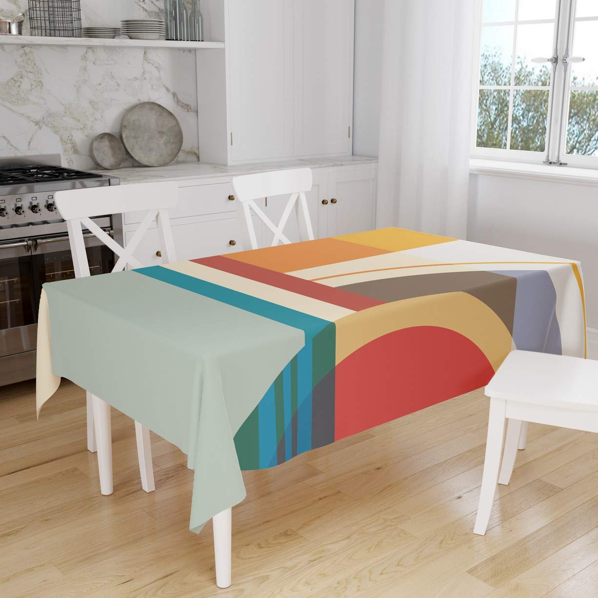 Bonamaison Kitchen Decoration, Tablecloth, 140cm x 160cm - Designed and Manufactured in Turkey