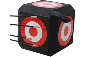 Srliya 6-Sided EVA Archery Target Cube Durable Self Healing Foam Block for Recurve Bow, and Practice, Portable Archery Target