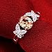 NYKKOLA New Arrival 925 Silver Beautiful Ruby Diamond Fashion Band Ring for Women Lady Lovers(O)