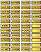 Electrical Circuit Breaker Waterproof Decal Labels