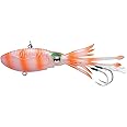 Nomad Design Squidtrex Fishing Lure with Patented Technology Vibration Design - TPE Soft Plastic, BKK Assist Hooks, Squid Lure