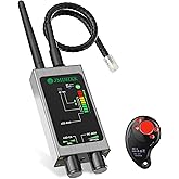 JMDHKK M8000 Hidden Camera Detector, Camera Finder,Bug Detector, Magnetic Tracker Detector, Portable Privacy Protection Device for Travel, Hotels, Vehicles, Offices, and Fitting Rooms (Silver)