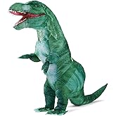 MXoSUM Blow up Dinosaur Costume Adult Inflatable Dinosaur Costume Suit Funny T- rex Costume Outfit Halloween Party Dino Suit