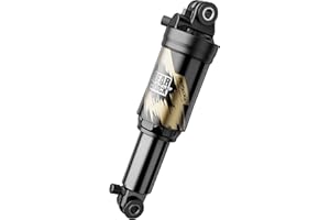 KWYBOW Dual air chamber Bike Rear Shocks 190mm,Mountain Bieyele Coil Rear ShockAbsorber MTB Rear Suspension for MTB/E-Bike/Scooter