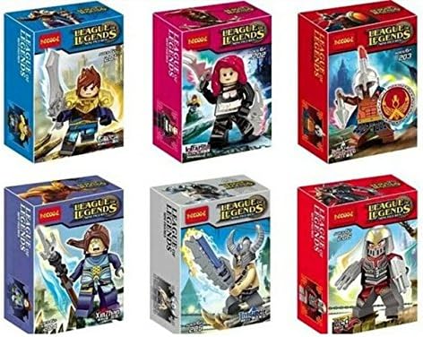 NW Store DOTA Hero Minifigures Building Blocks Sets Model Figures Classic Toys Bricks Katarina/Garen/Xinzhan/Pantheon/Tryhamere/Zed ( Without Original Box )