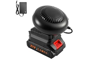 Portable Car Defogger, 50W Dual Temp 2-Mode Battery Powered Heater for Windshield Fog Removal,Works with Ma-kita 18V/21V Batt