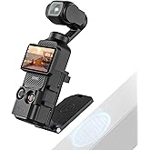 ULANZI PK15 Magnetic Mount for DJI Osmo Pocket 3 with Cold Shoe, 180°Adjustable Flexible Wall-Mount Desktop Protective Easy t