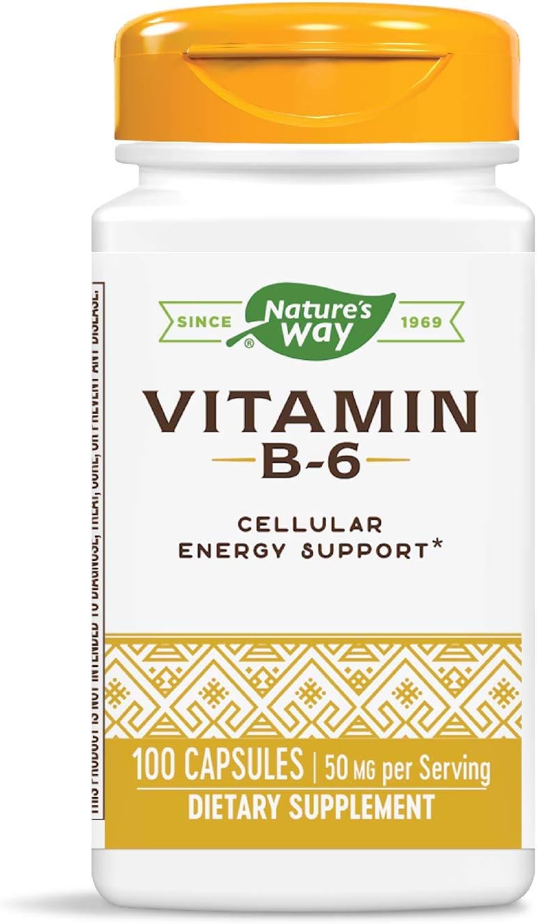 Nature's Way Vitamin B-6, 50 mg per serving: Health & Personal Care