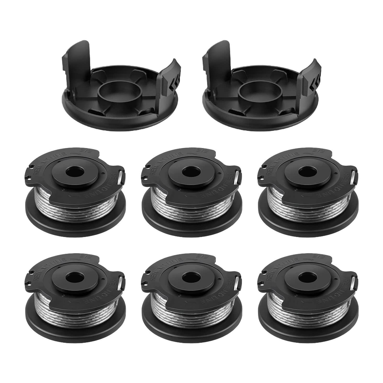 YWNYT F016800569/F016800385 Strimmer Spool Line 1.65mm Replacement Spools for EasyGrassCut 23/26/18/18-230/18-260/18-26/ART 23SL/ART 26SL (6+2)
