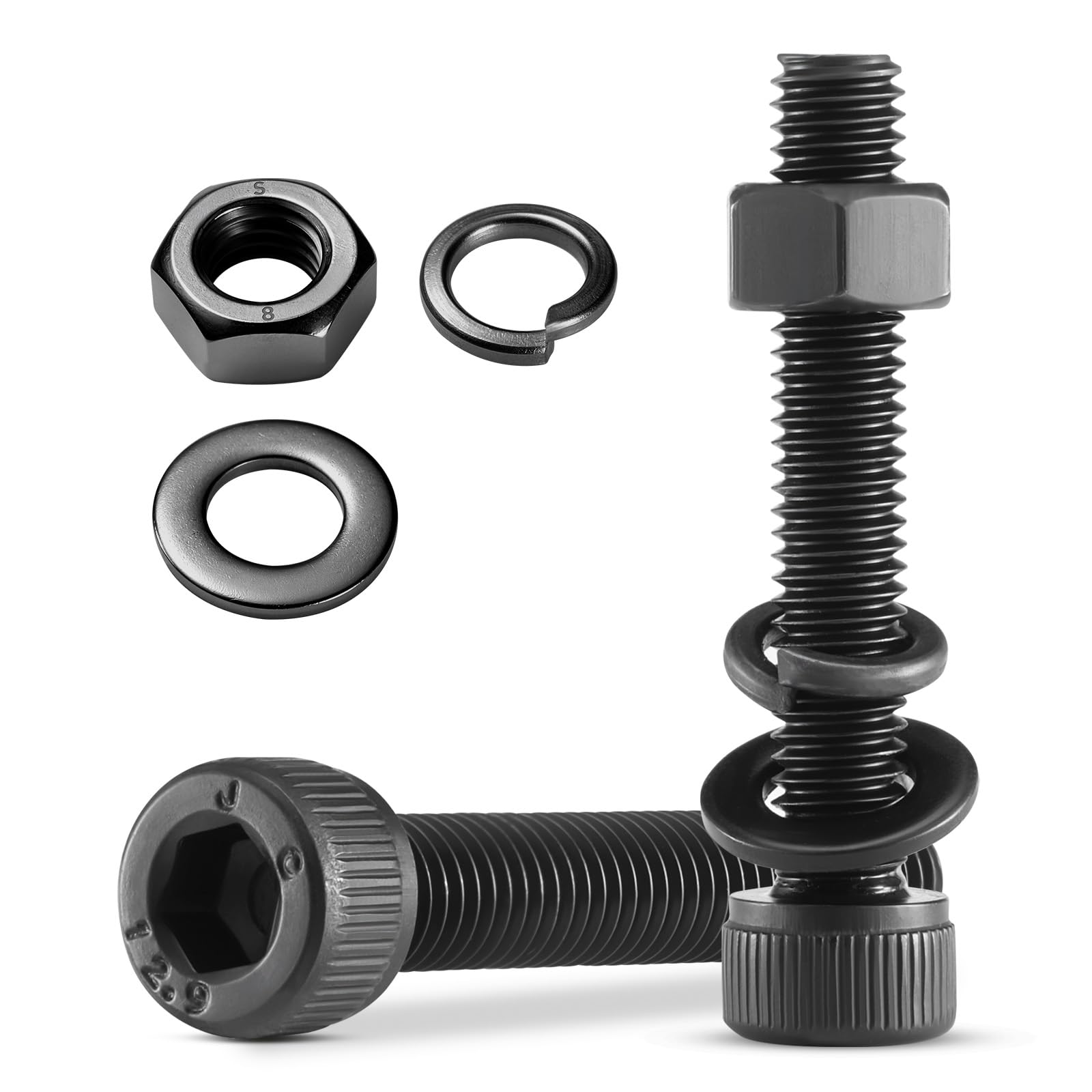BNUOK (60 Sets) M5 x 30mm Hex Socket Head Cap
