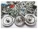ALL in ONE 10pcs Mixed Style Rhinestone Snap Ginger Button Jewelry Charms (20mm)