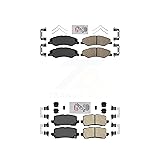 AmeriBRAKES Front Rear Ceramic Disc Brake Pads Kit