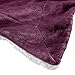 Genteele Sherpa Throw Blanket Super Soft Reversible Ultra Luxurious Plush Blanket, 60 x 70 inches, Rich Purple/White