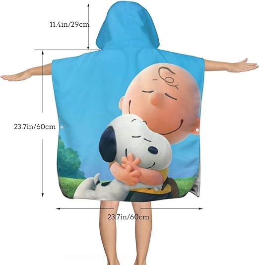 snoopy hooded towel