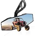 WMPHE UTV Center Rear View Mirror Compatible with Polaris General RZR Ranger 570 900 1000 XP Arctic Cat Wildcat 2015-2024 Convex Rearview for 1.75 inch Roll Bar Replacement for 2881540