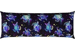 NMBVCXZ Sea Turtles Body Pillow Pillowcase Cover with Hidden Zipper 20"x 54" Body Pillow Case Gifts for Women Men Boys Girls