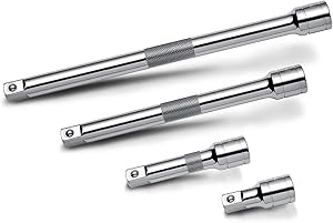 Powerbuilt 640844 Verlängerungsstangen-Set, 0,95 cm, 4-teilig, 3/4 Zoll, 7,6 cm, 15,2 cm, 20,3 cm Stangen