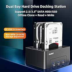 MAIWO Dual Bay Hard Drive Docking Station with