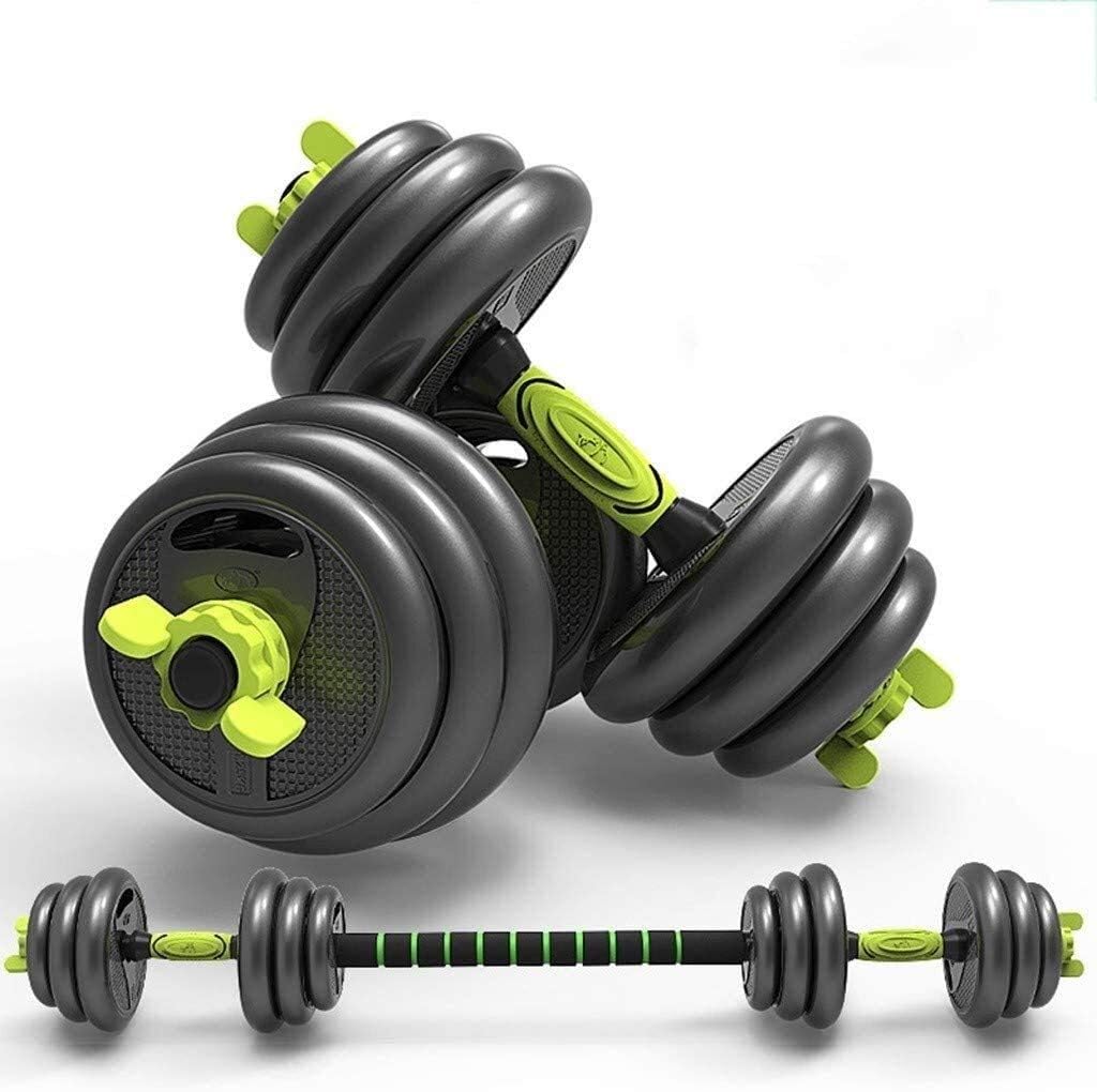 DJ Home 20kg Dumbbell Weight Set Dumbbell Barbell Combination Detachable Rubber Coated Cast Iron Dumbbell Pair Dumbbells