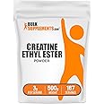 BulkSupplements.com Creatine Ethyl Ester HCl Powder - Creatine Supplement, Creatine Ethyl Ester Powder - Unflavored & Gluten Free, 3g per Serving, 500g (1.1 lbs) (Pack of 1)