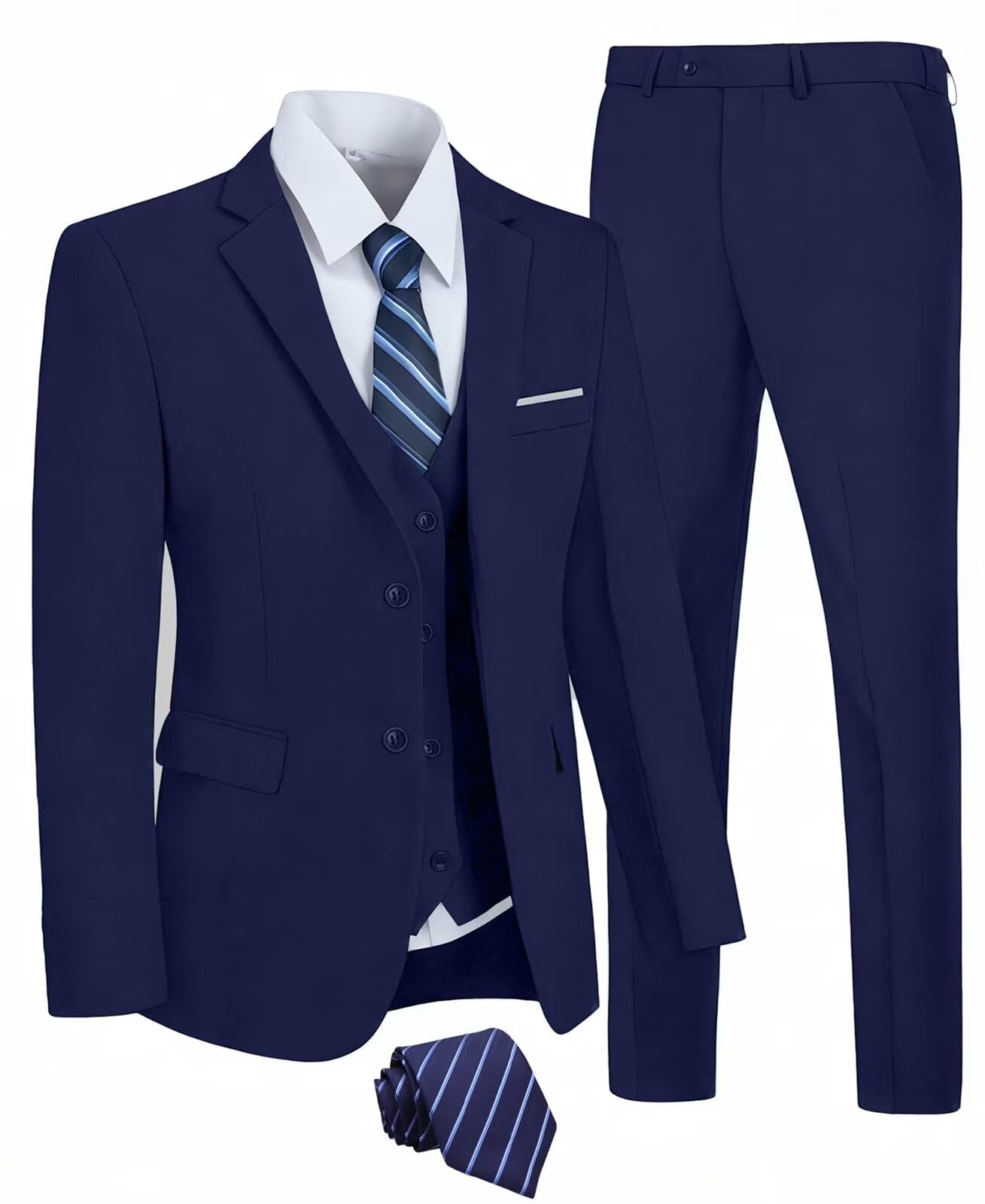 Slim Fit Tuxedos 3Pcs Set (Jacket+Pants+Vest)