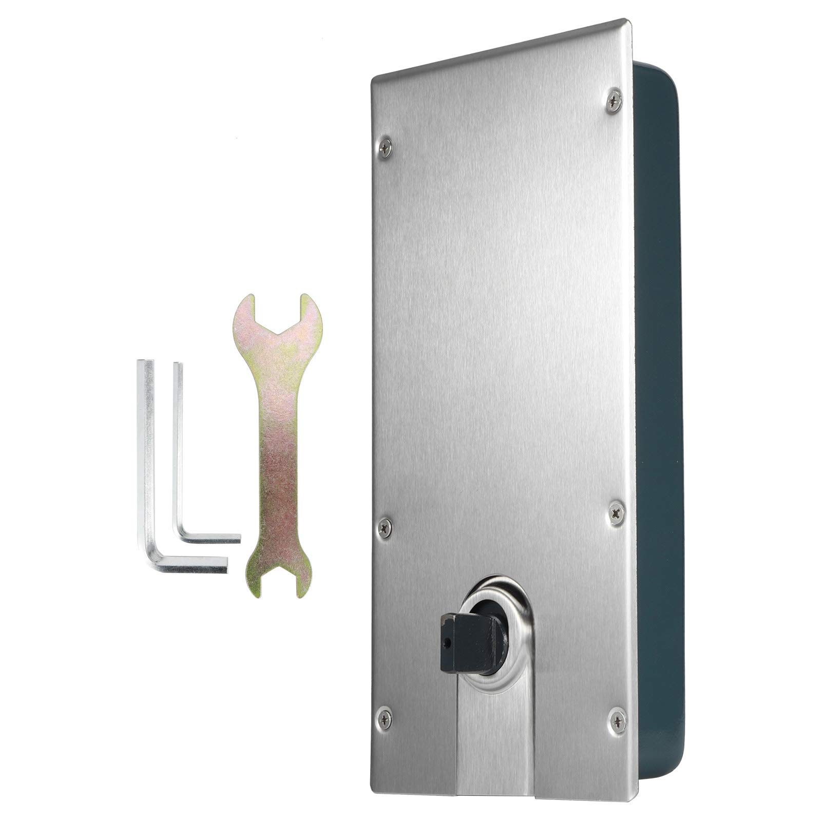 EVTSCAN Floor Spring Door Closer, Glass Door Hinge Closer Steel Floor Spring Universal Hydraulic Buffer Ground Hinge