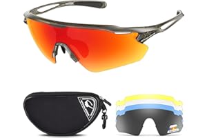HUBO SPORTS Cycling Glasses, TR90 Unbreakable Frame Polarized Anti-UV400 Sports Sunglasses
