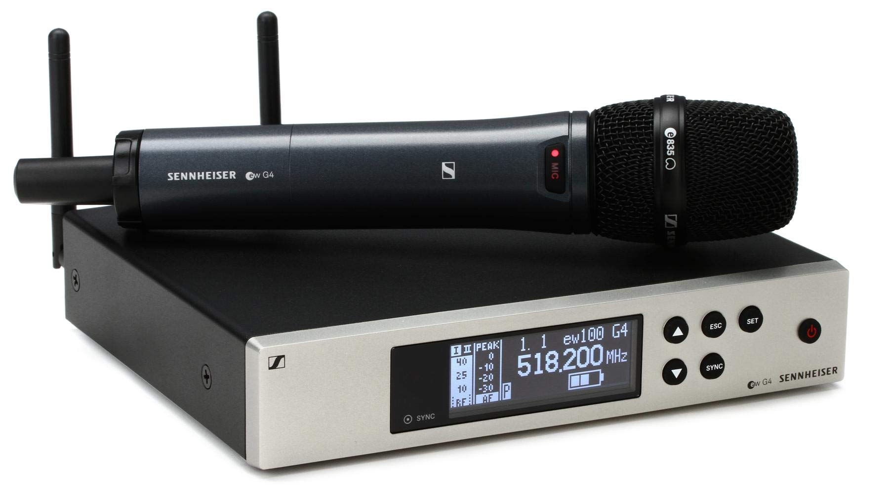 Sennheiser Pro Audio Sennheiser EW 100-835S Wireless Dynamic Cardioid Microphone System-A Band (516-558Mhz), 100 G4-835-S-A