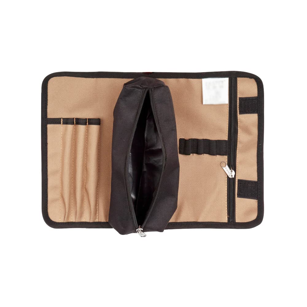 Tool Roll Bag, Tool Roll-Up Case, 600D Oxford Fabric Portable Tool Pouch, Storage Bag Spanner Plier Wrench Holder Canvas Organizer for Electrician, Plumber, Carpenter, Mechanic