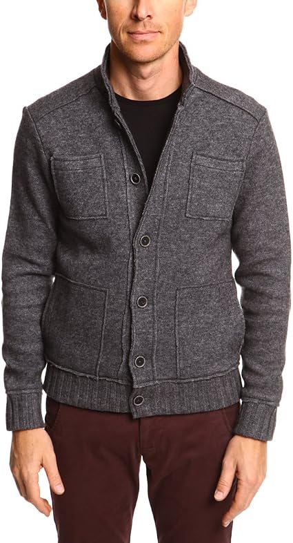 Cardigan Homme Zippé En Maille - Coupe Slim Fit, Manches Longues - Pour Automne/hiver, Décontracté Et élégant - Plusieurs Coloris Unis