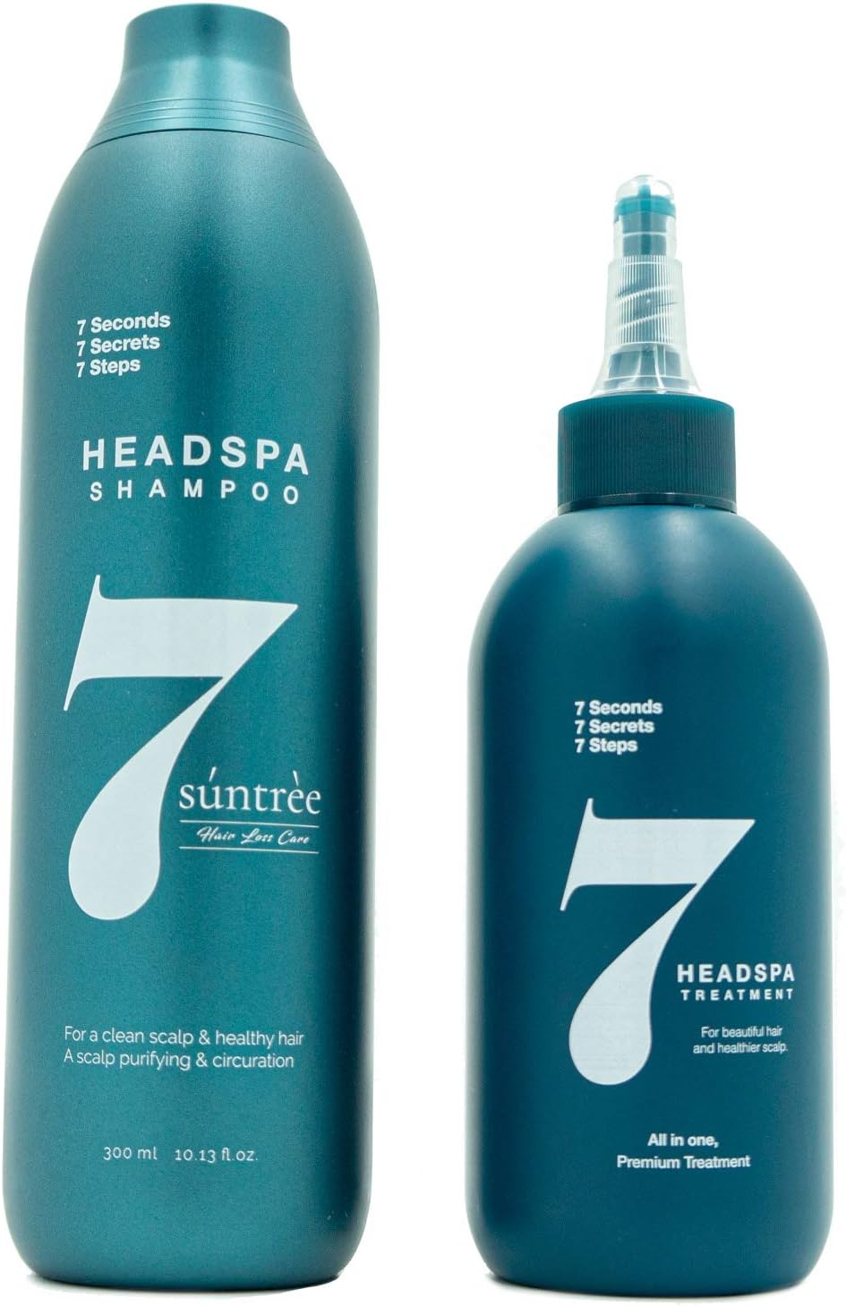 HEADSPA7, Shampoo and Conditioner Set, Cypress Tree(Japanese Tea Tree) Oil Based Shampoo and Treatement set for your Damaged hair, Volumizing & Moisturizing - Hair Growth Naural Fomula -Sulfate Free-