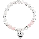 HUTIMY Baptism Bracelet for Teen Goddaughter Women Baptized Bracelets I am a Chilld of God Baptism Bracelet