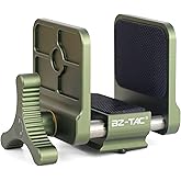 Tactical Gun Rifle Clamp Shooting Tripod Rest, Aluminum Tripod Mount Head with 1/4" & 3/8" Screw Holes, Universal 2 in 1 Clamp, Multifunction Clamp for Shooting Target, Range and Outdoors