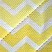 DII Quilted Kitchen Oven Mitt & Potholder Set, Hanging Loop for Convenient Storage, OM 6x13/PH 8x9, Ombre Yellow Chevron