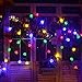 BlueFire Lantern String Lights Outdoor String Lights w/ 50 Led Bulbs 31ft Long Globe Fairy Light for Christmas Party, Landscape Indoor Window, Bedroom, Wedding (Multi-color)