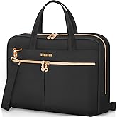 Ferkurn Laptop Bag Case 15.6 16 Inch Laptop Sleeve for Women Men Compatible with Dell Inspiron XPS/HP Envy Pavilion/Lenovo ThinkPad/Vivobook/Acer, Strap Carrying Briefcase Computer Bag Case, Black